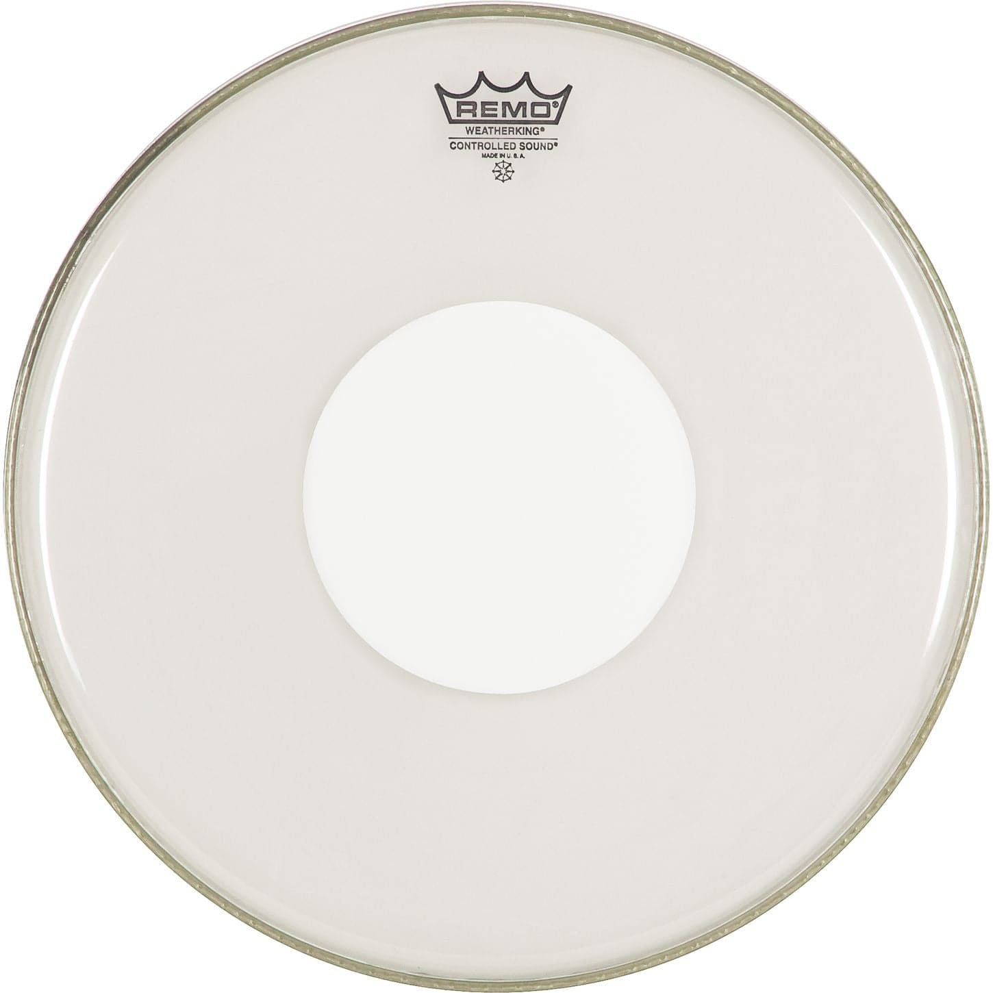Remo Smooth White Controlled Sound 18 Inch Drum Head : White Dot On Top