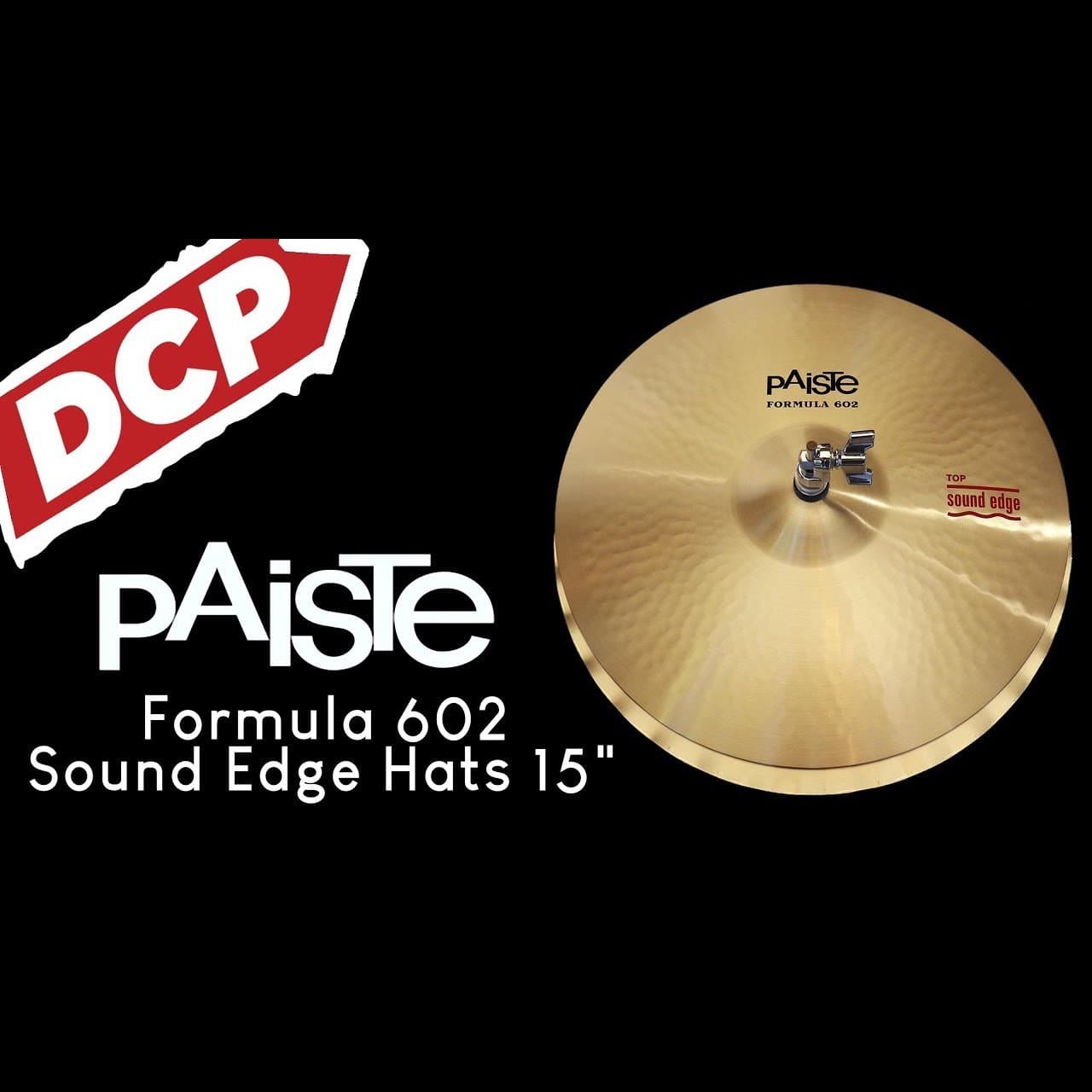Paiste Formula 602 Sound Edge Hi Hat Cymbals 15"