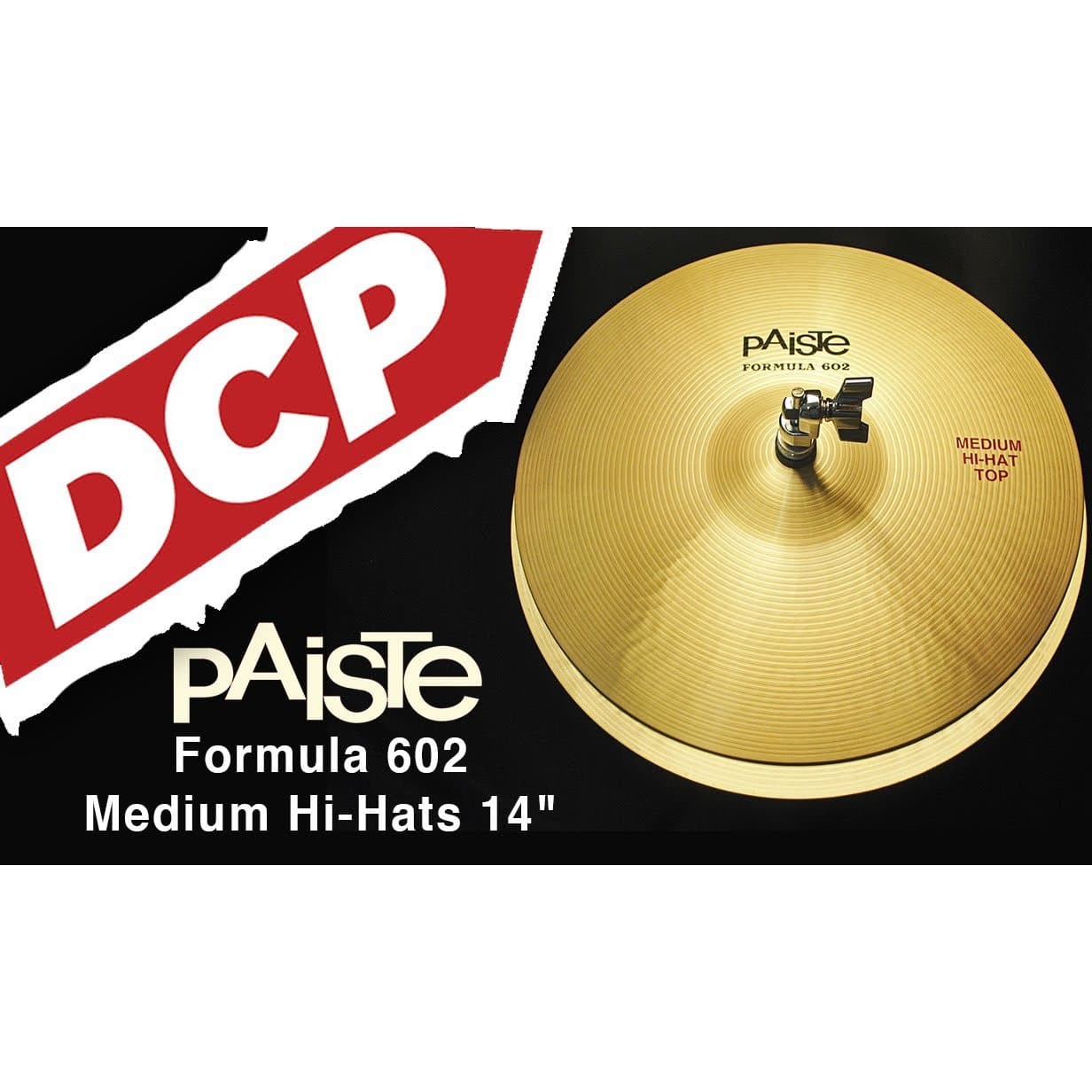 Paiste Formula 602 Medium Hi Hat Cymbals 14"