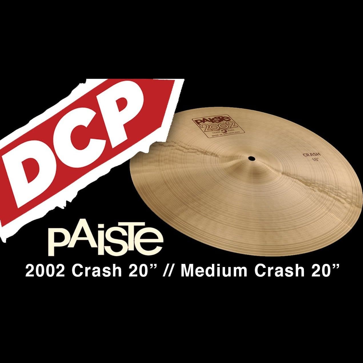 Paiste 2002 Medium Crash Cymbal 20"