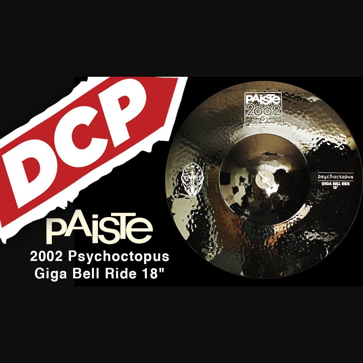 Paiste 2002 Psychoctopus Giga Bell Ride Cymbal 18"