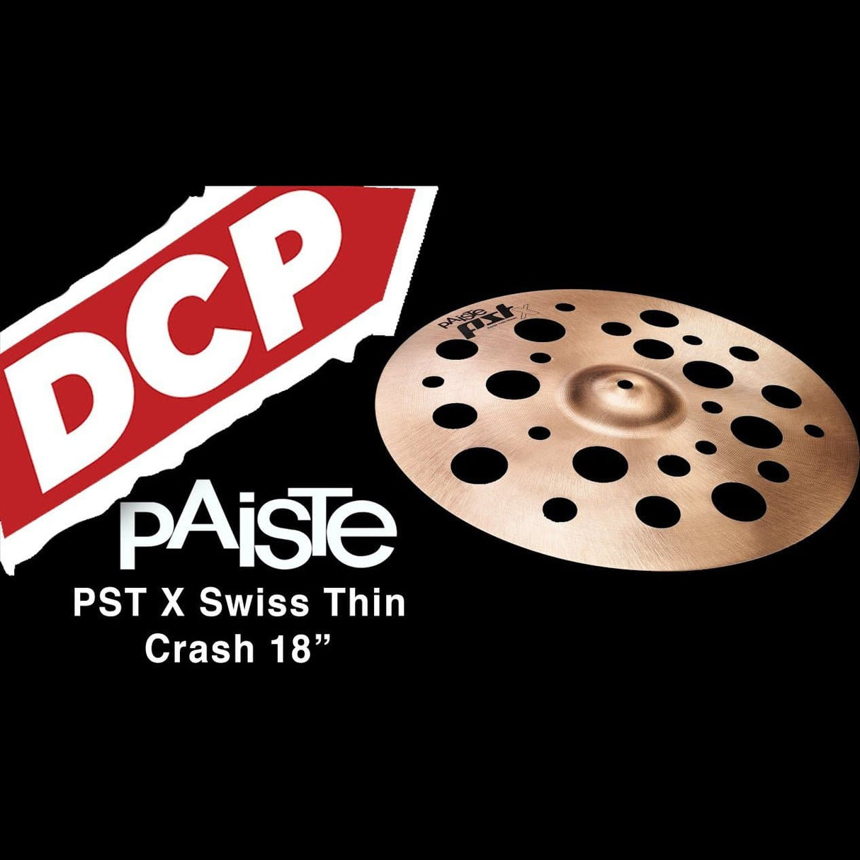 Paiste PSTX Swiss Thin Crash Cymbal 18"