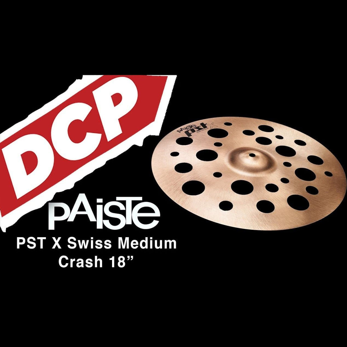 Paiste PSTX Swiss Medium Crash Cymbal 18"