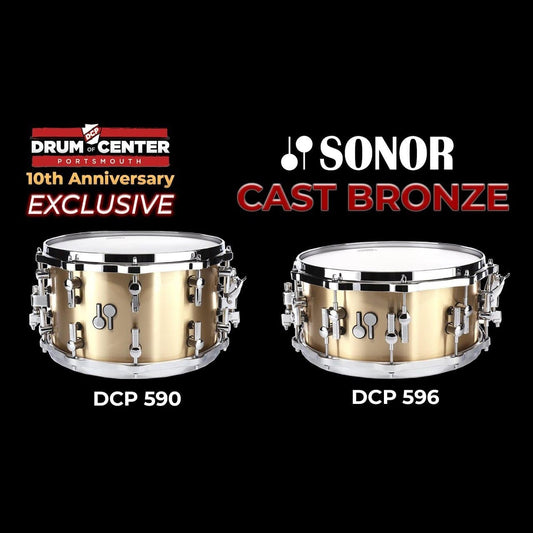 Sonor DCP 596 Cast Bronze Snare Drum 14x6.5 - DCP 10th Anniversary Model
