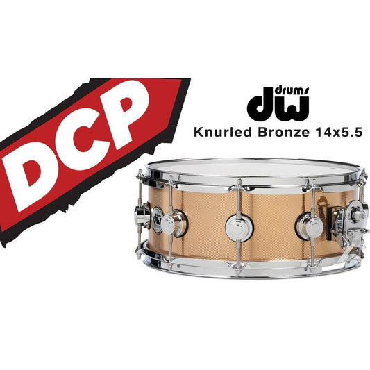 DW Collectors Knurled Bronze Snare Drum 14x5.5 Chrome Hardware