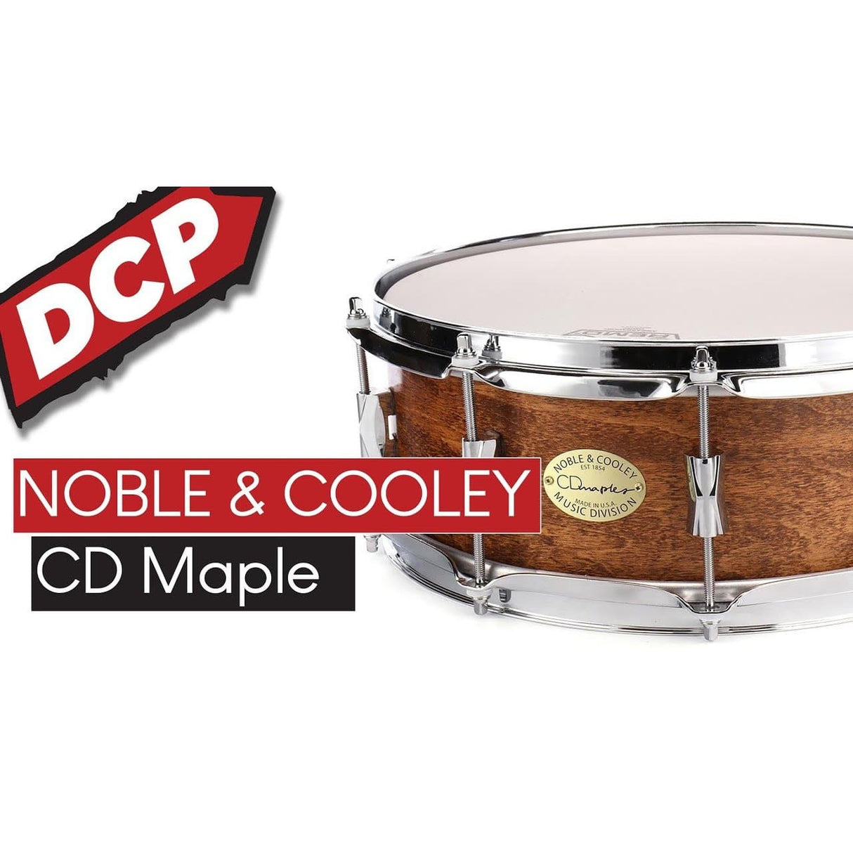Noble & Cooley CD Maple Snare Drum 14x5 Honey Maple Oil