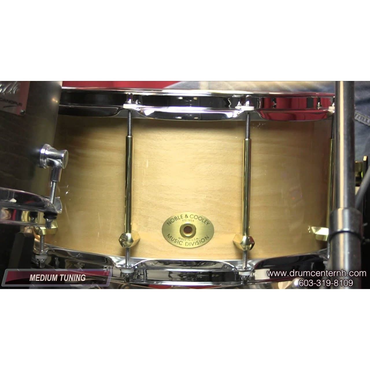 Noble & Cooley Solid Shell Classic Beech Snare Drum 14x7 Natural Oil