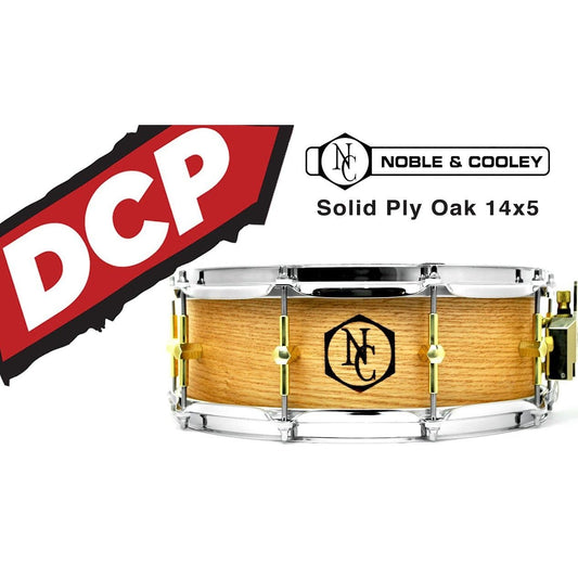 Noble & Cooley Solid Shell Classic Oak Snare Drum 14x5 Natural Oil