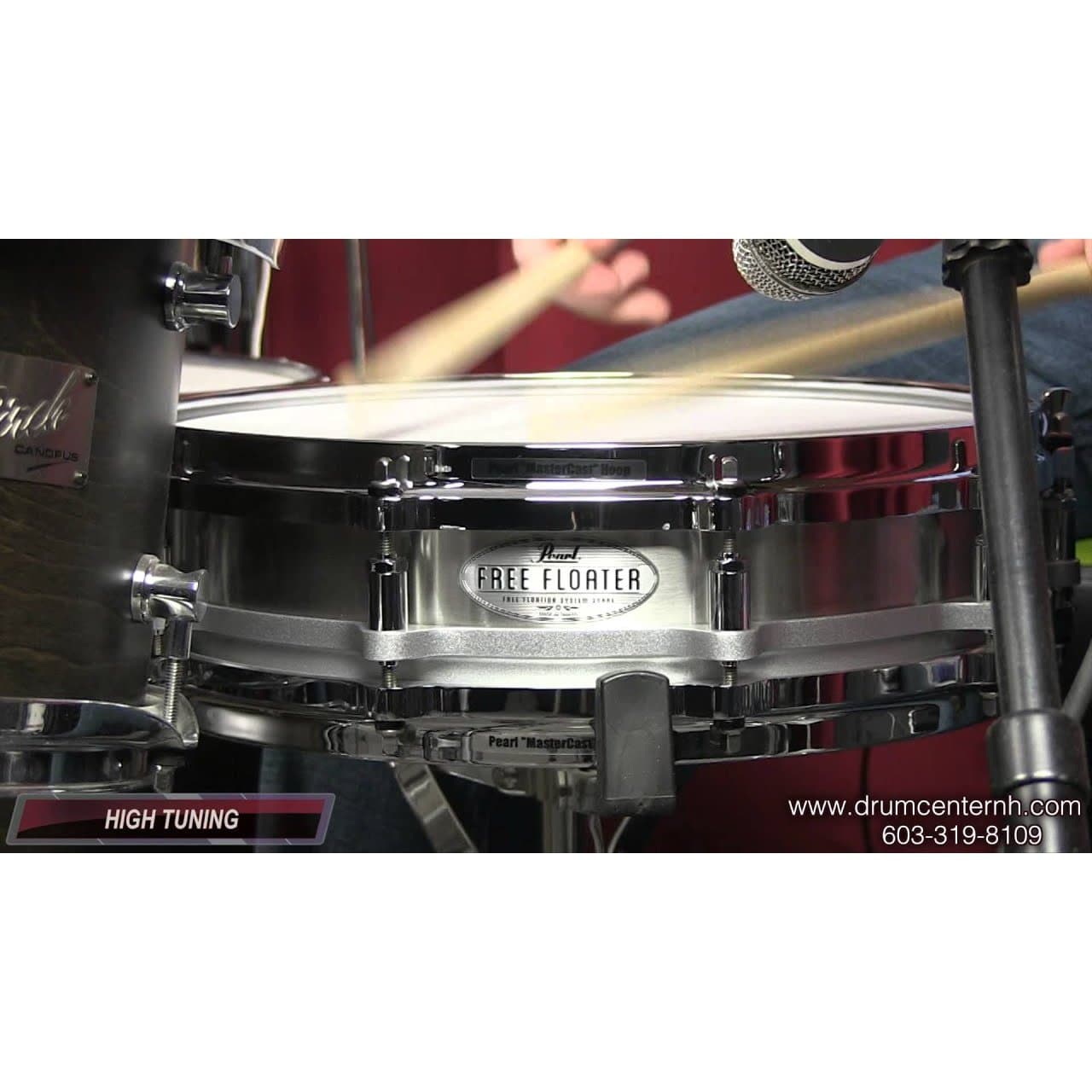 Pearl 14x3.5 Stainless Steel Free Floating Snare Drum