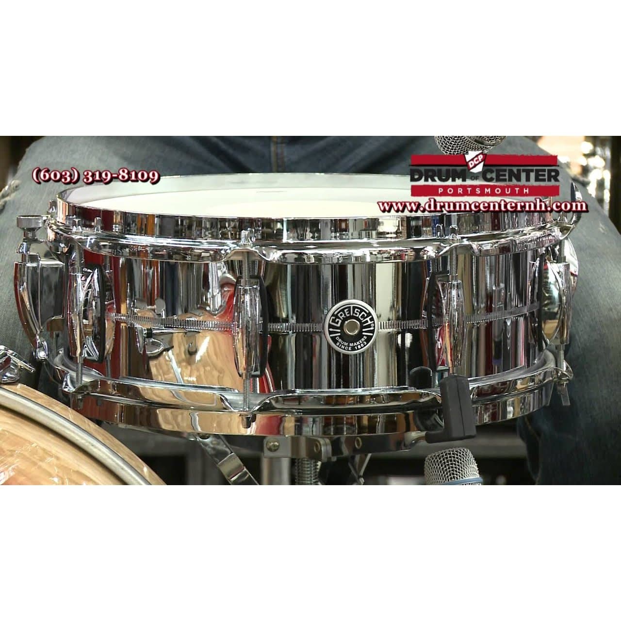 Gretsch GB4160 Brooklyn Chrome Over Brass Snare Drum 5x14