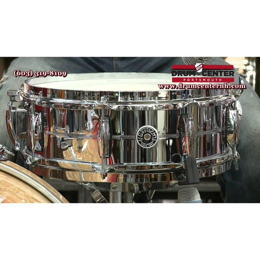 Gretsch GB4160 Brooklyn Chrome Over Brass Snare Drum 5x14