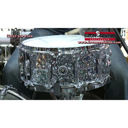 Gretsch GB4164HB Brooklyn Hammered Chrome Over Brass Snare Drum 14x6.5