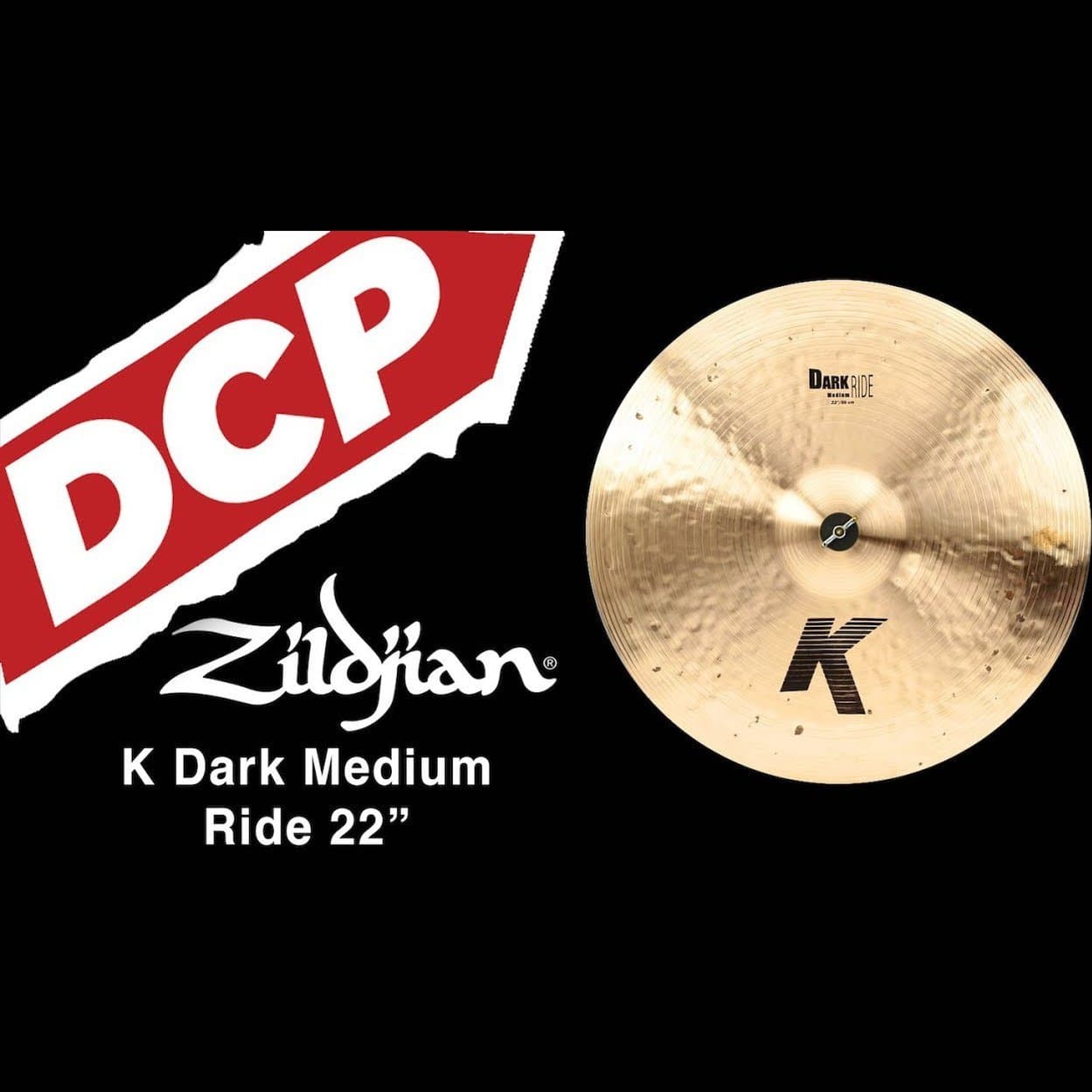 Zildjian K Dark Medium Ride Cymbal 22"