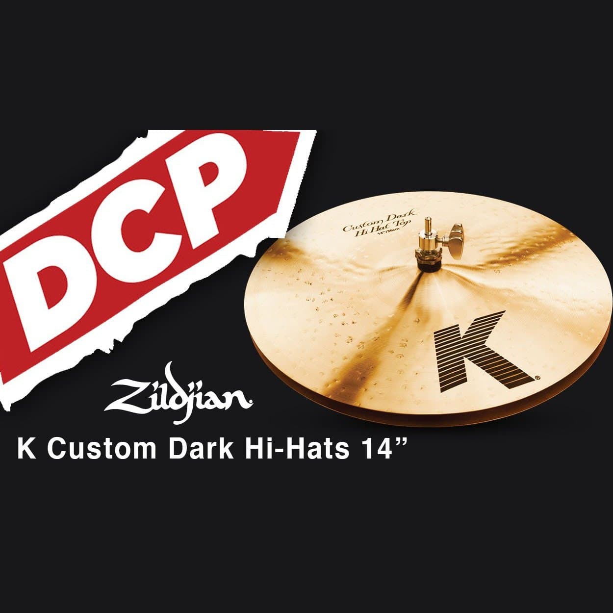 Zildjian K Custom Dark Hi Hat Cymbals 14