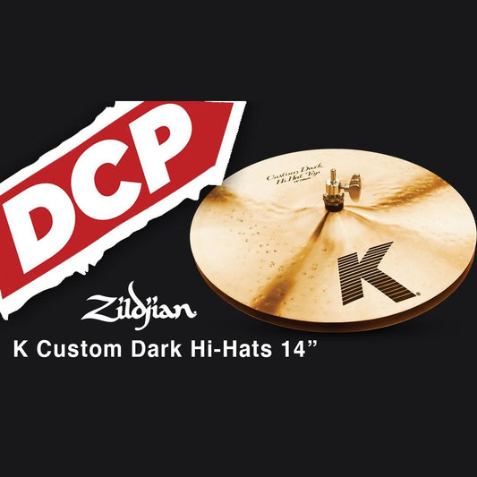 Zildjian K Custom Dark Hi Hat Cymbals 14"