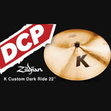 Zildjian K Custom Dark Ride Cymbal 22"