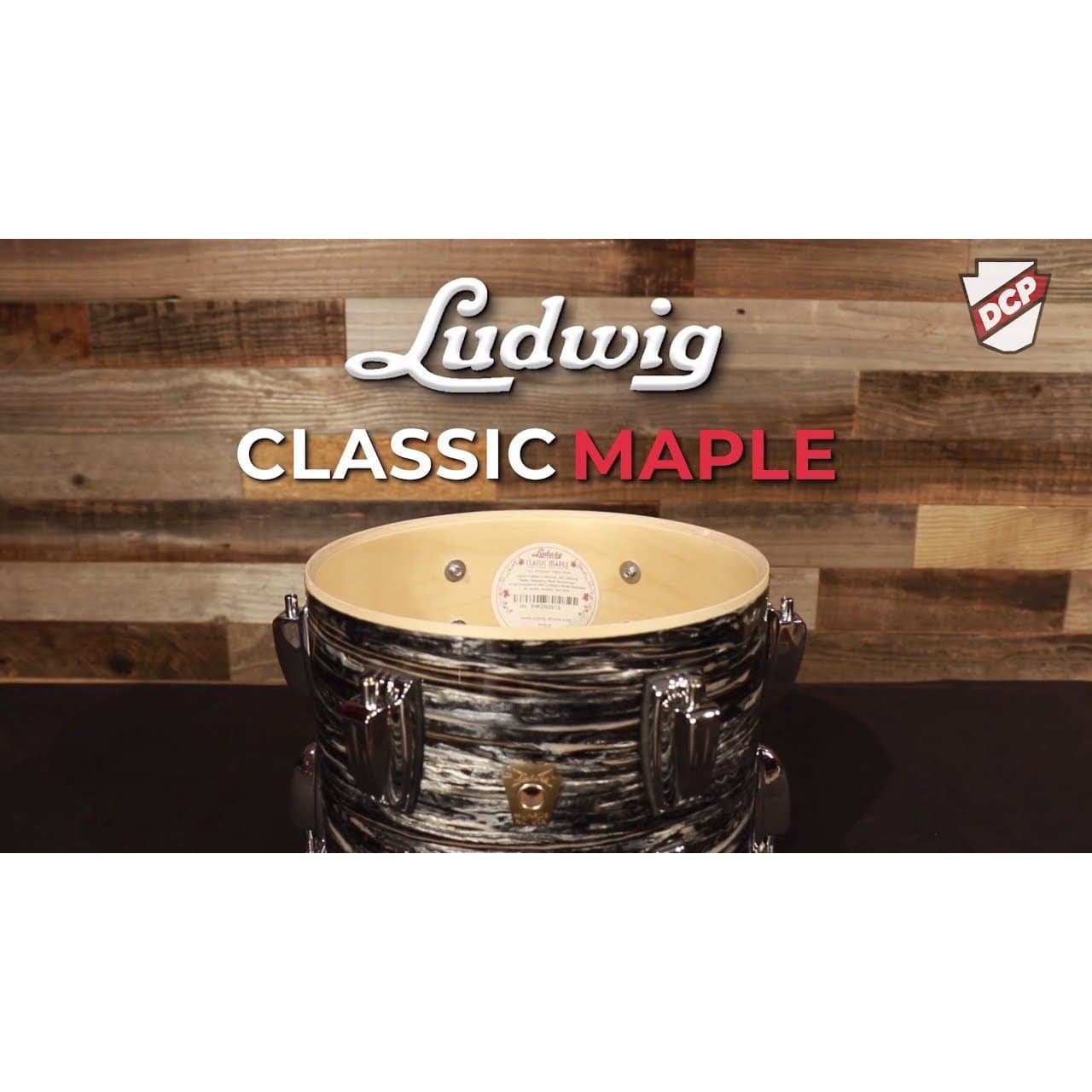 Ludwig Classic Maple 3pc Drum Kit - Red Sparkle - Forks Drum Closet