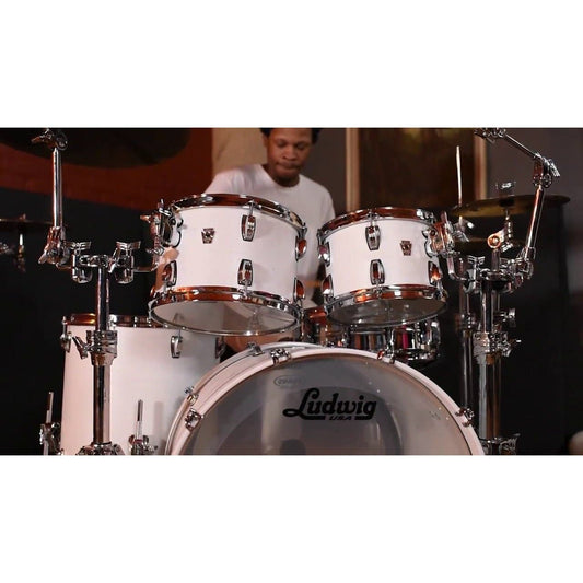 Ludwig Keystone X Snare Drum 14x8 Snow White