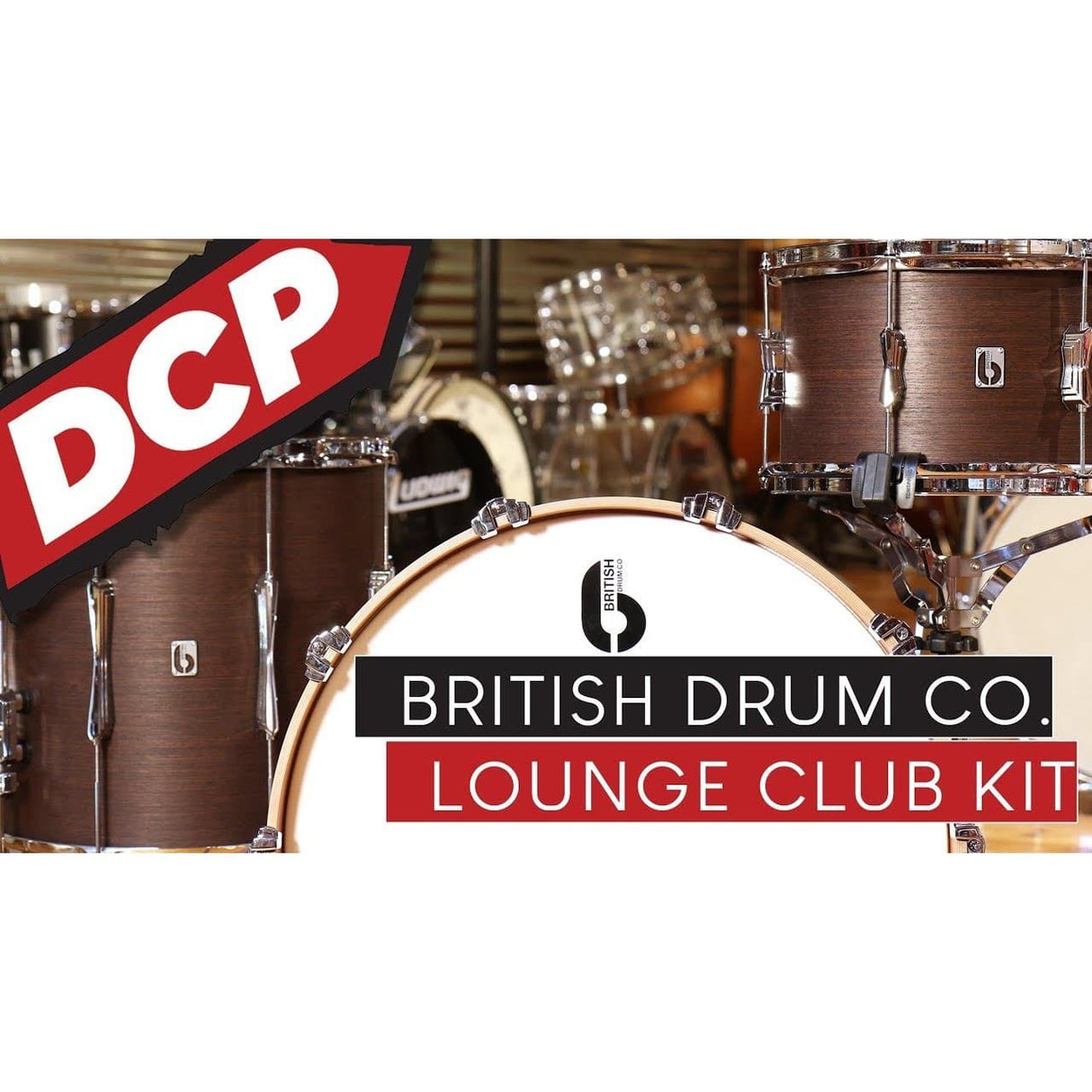 British Drum Company Lounge Club 3pc Drum Set Kensington Crown