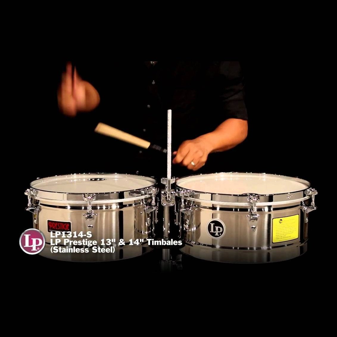 LP Prestige 13 & 14 Timbales - Stainless Steel