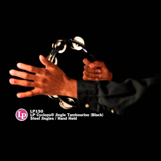 LP Cyclops Jingle Tambourine - Steel/Black/Hand Held