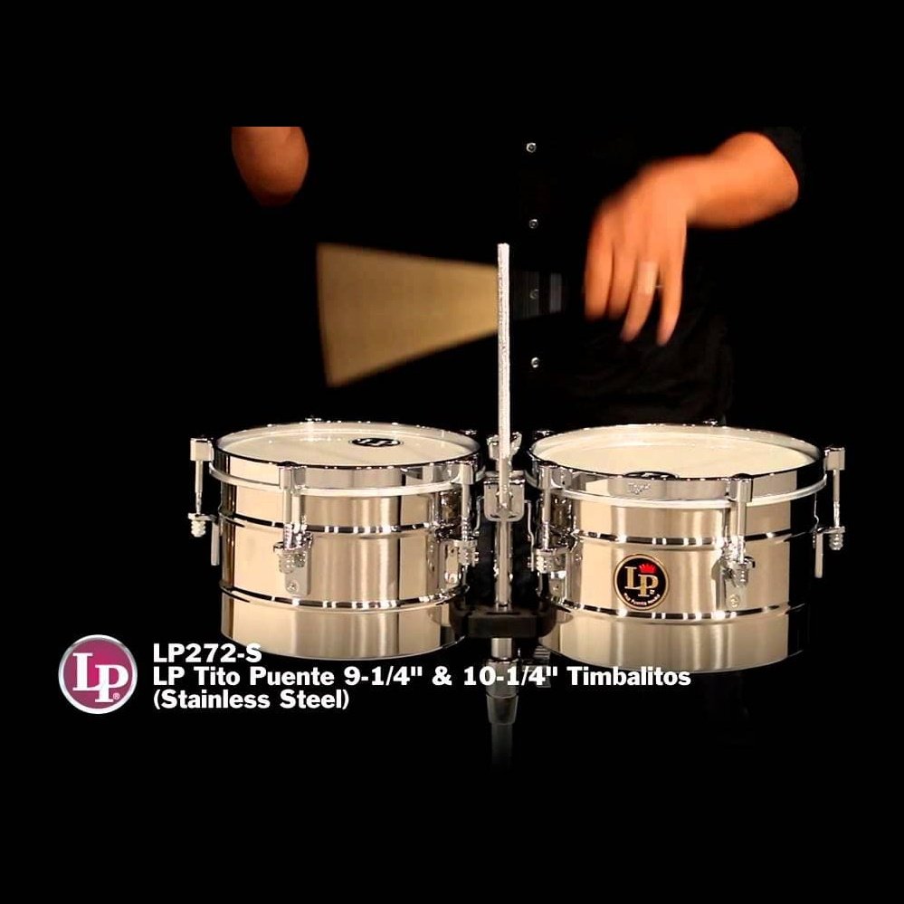 LP Tito Puente 9-1/4 & 10-1/4 Timbalitos - Stainless Steel
