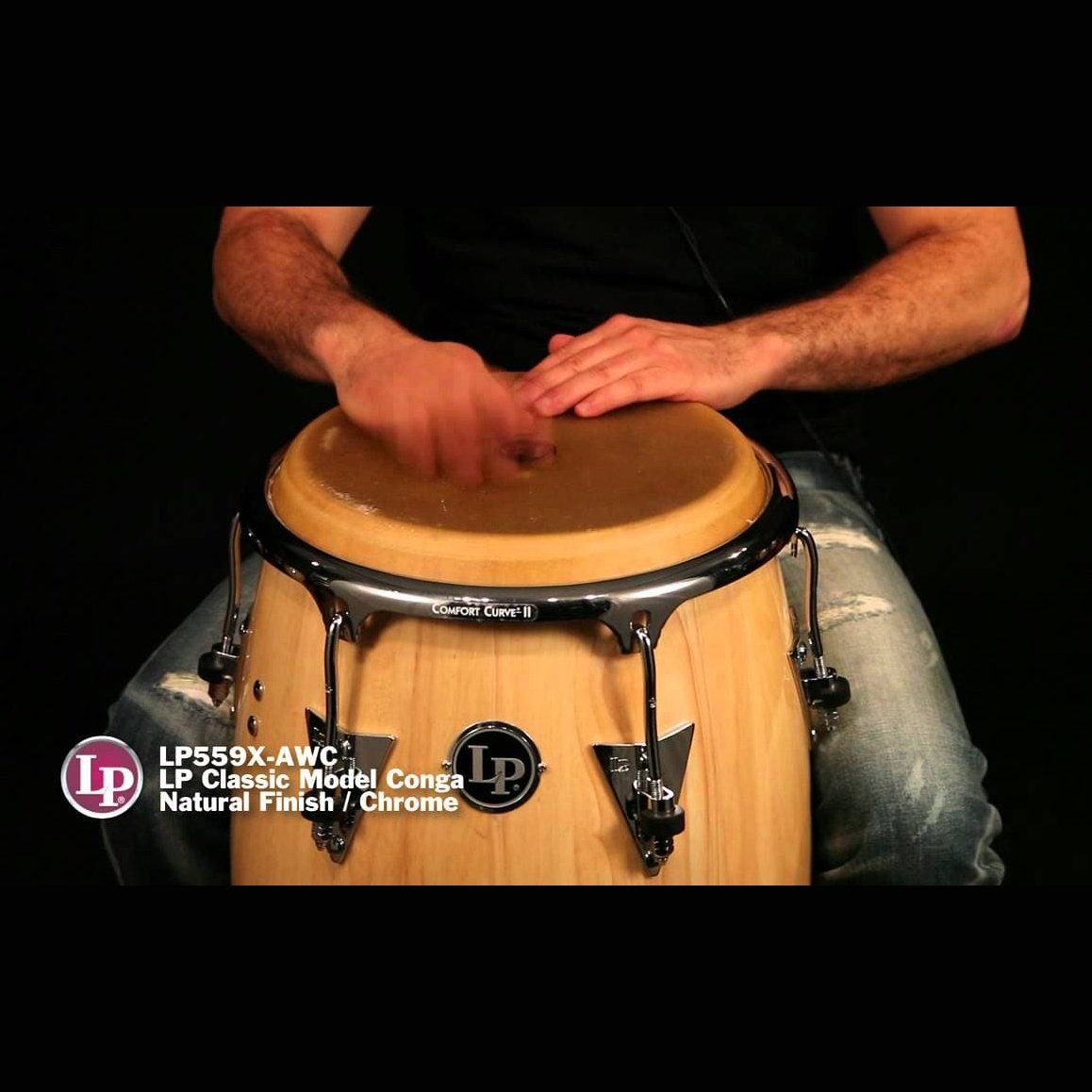 LP Classic Model Wood Quinto - Natural w/Chrome Hardware