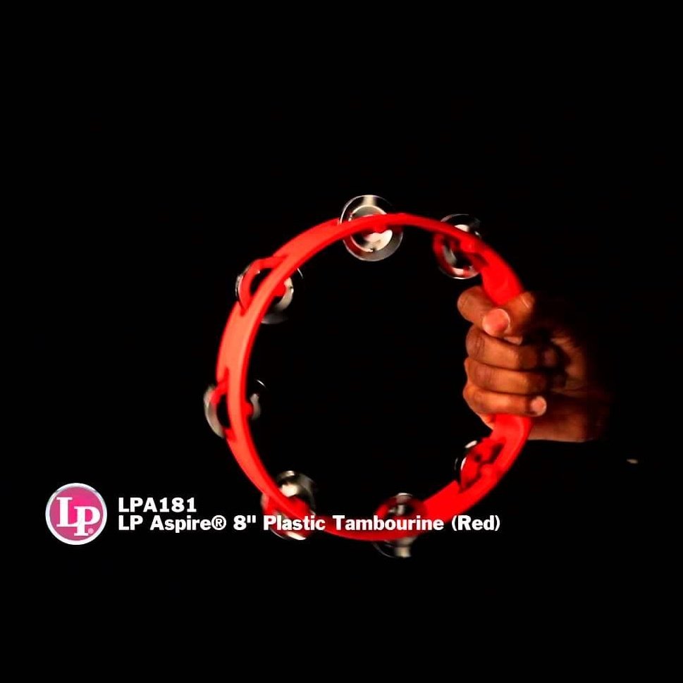 LP Aspire 8 Plastic Tambourine - Red