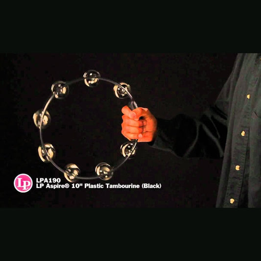 LP Aspire 10 Plastic Tambourine - Black
