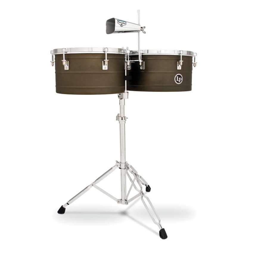 LP Matador 14 & 15 Barrio Deep Shell Timbales - Antique Finish