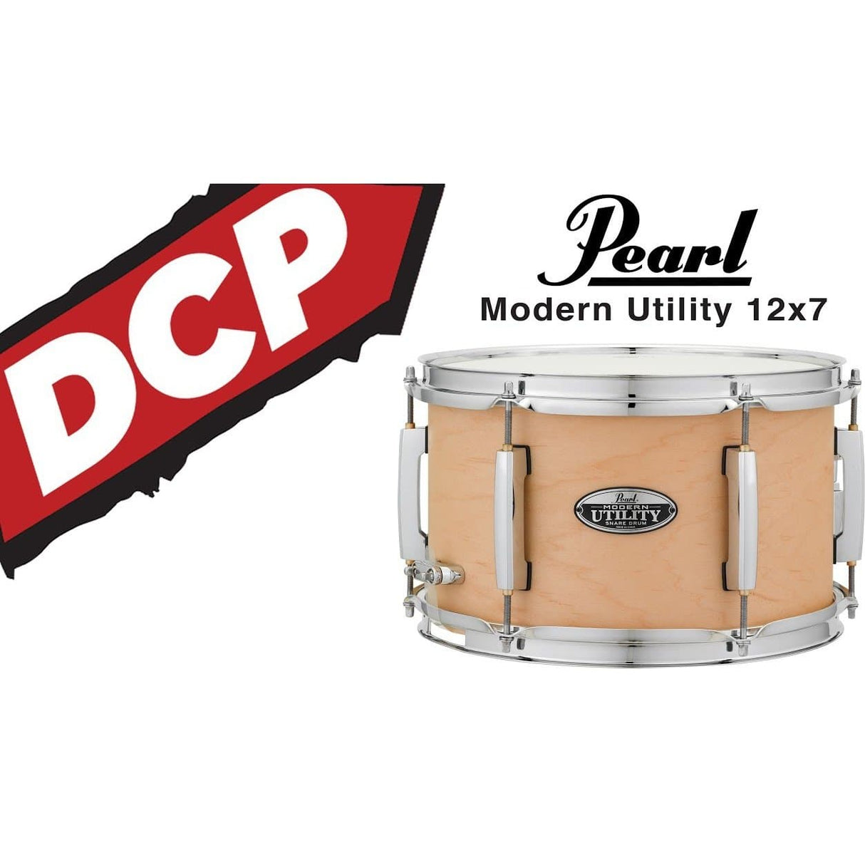 Pearl Modern Utility Maple Snare Drum 12x7 Matte Natural