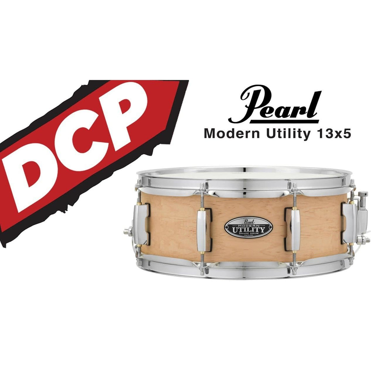 Pearl Modern Utility Maple Snare Drum 13x5 Matte Natural