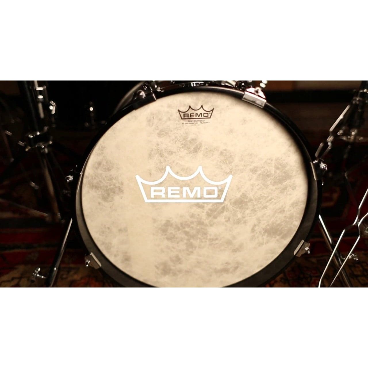 Remo Fiberskyn Powerstroke P3 Felt Tone 22 Inch Bass Drum Head