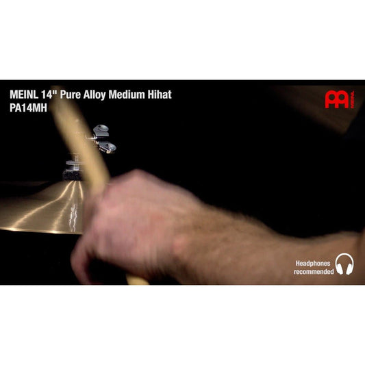 Meinl Pure Alloy Traditional Medium Hi Hat Cymbals 14"
