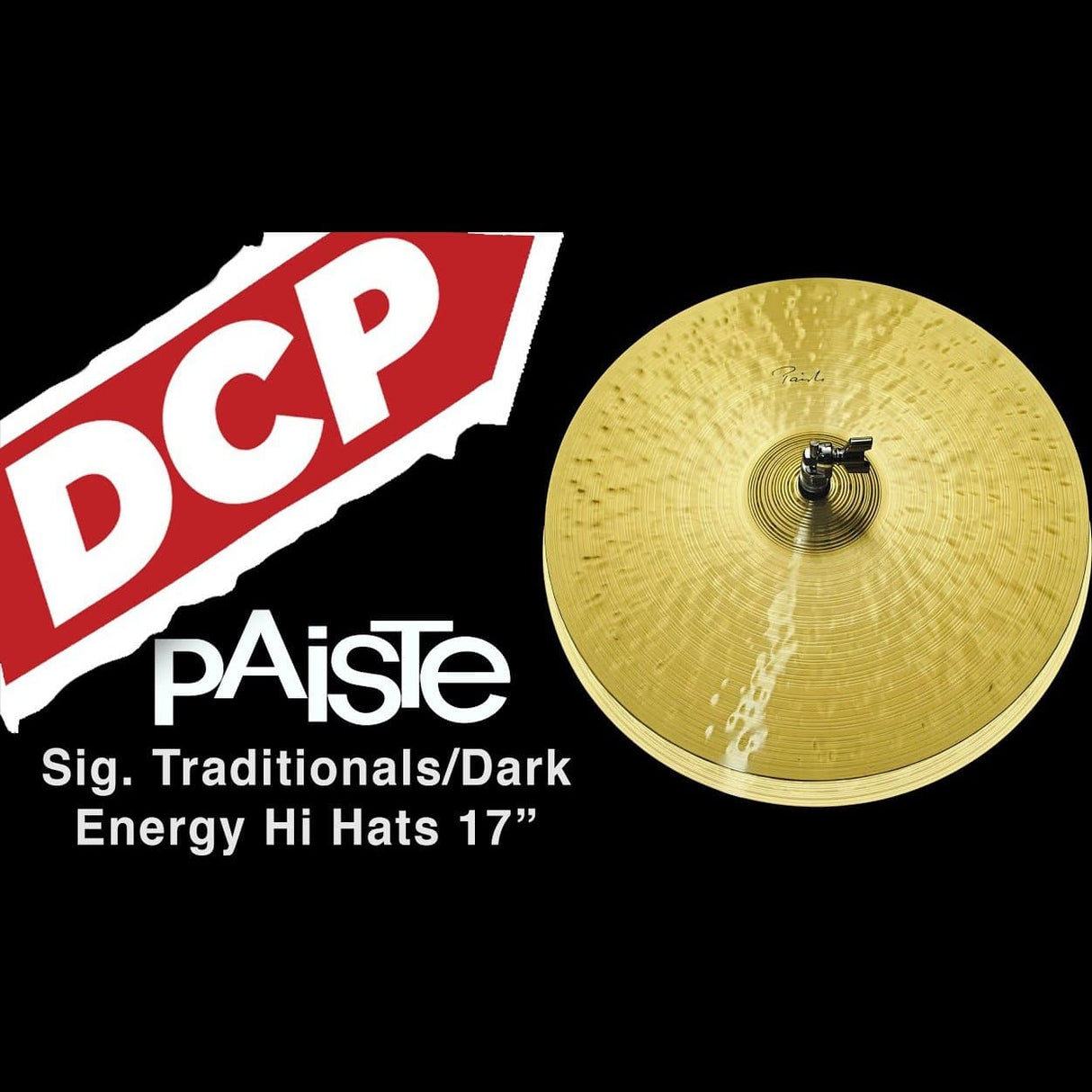 Paiste Signature Traditionals/Dark Energy Hi Hat Cymbals 17"
