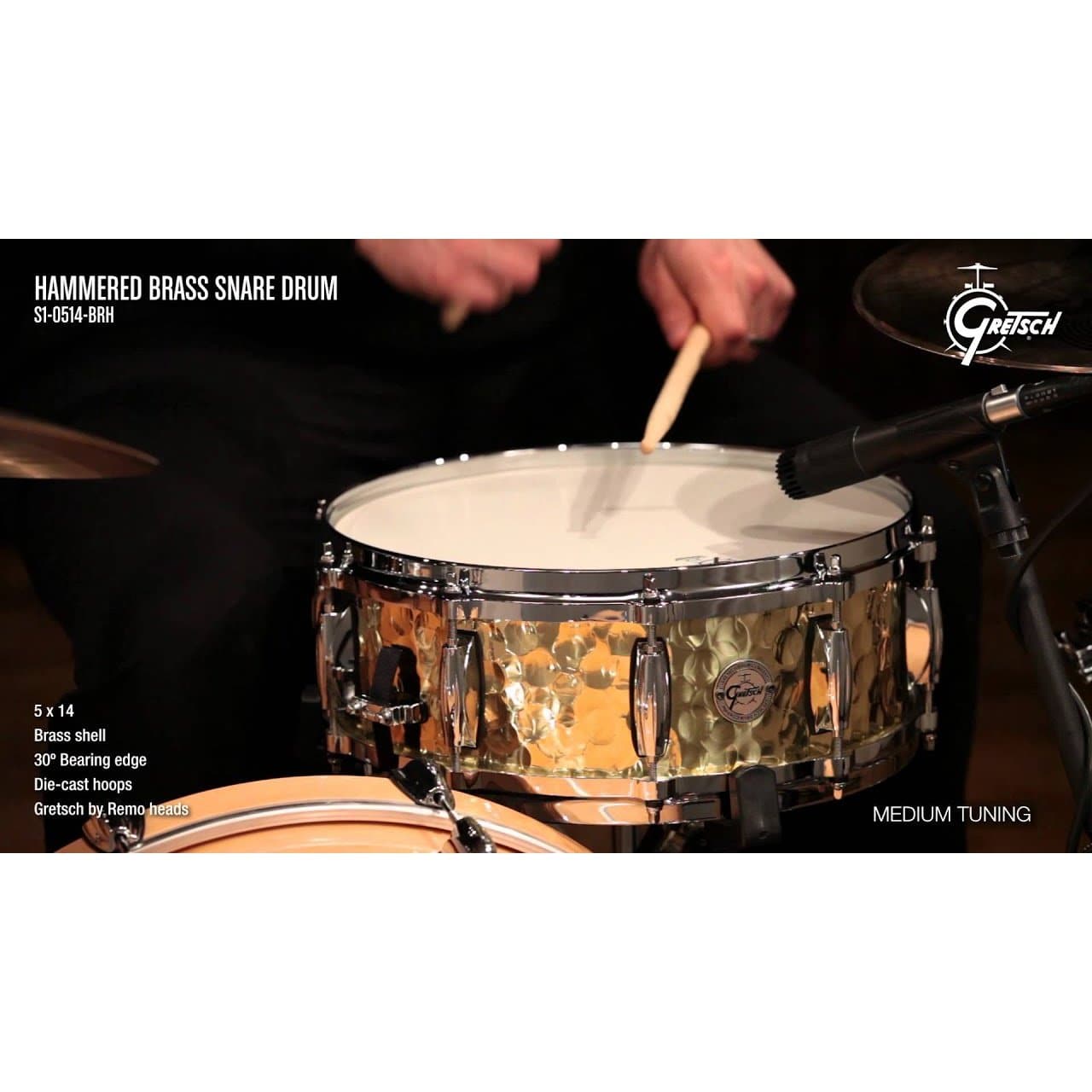 Gretsch S1-0514-BRH Silver Series Hammered Brass Snare Drum Lug 14x5