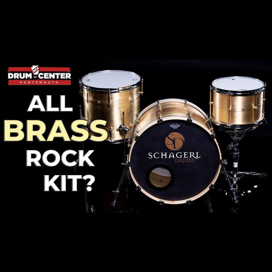 Schagerl Drum Set Brass Series Rock Kit 3pc