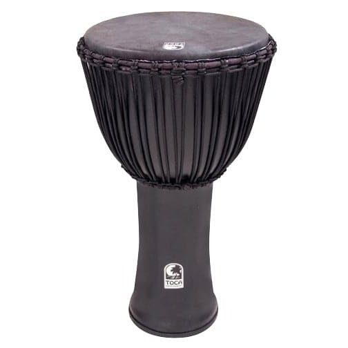 Toca Rope Tuned Djembe 14" w/ Bag, Black Mamba