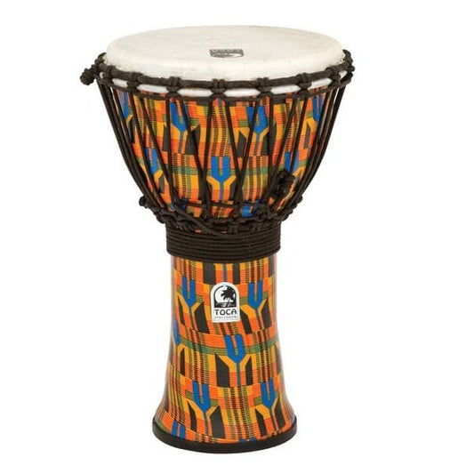 Toca Freestyle Rope Tuned Djembe 9" Kente Cloth