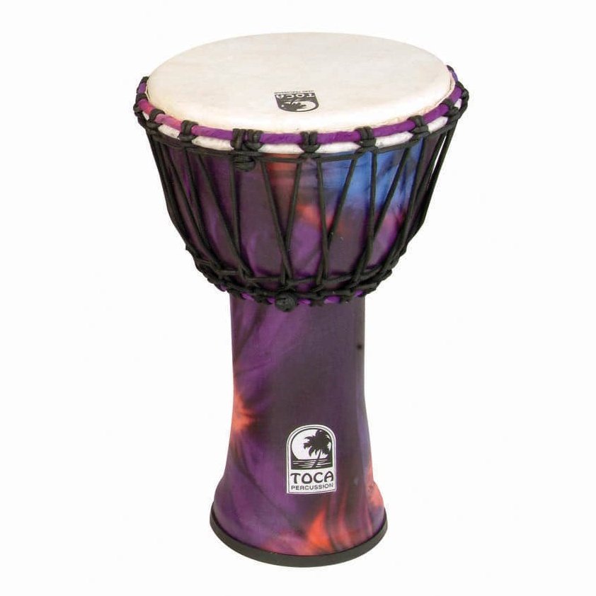 Toca Freestyle Rope Tuned Djembe 9'' Woodstock Purple