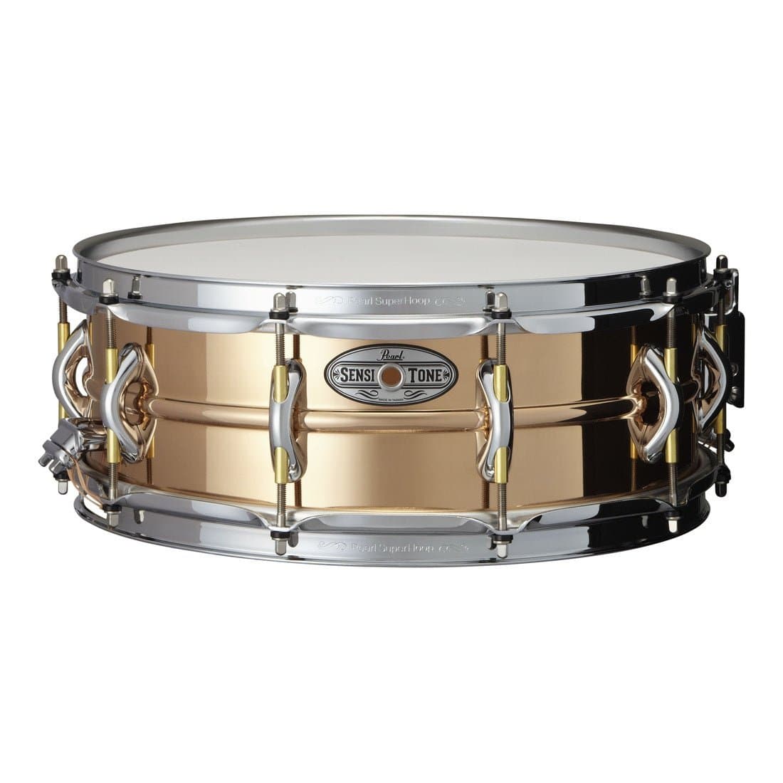 .com: Pearl Sensitone Elite Beaded Brass Snare 14 x 5 in. : Musical  Instruments