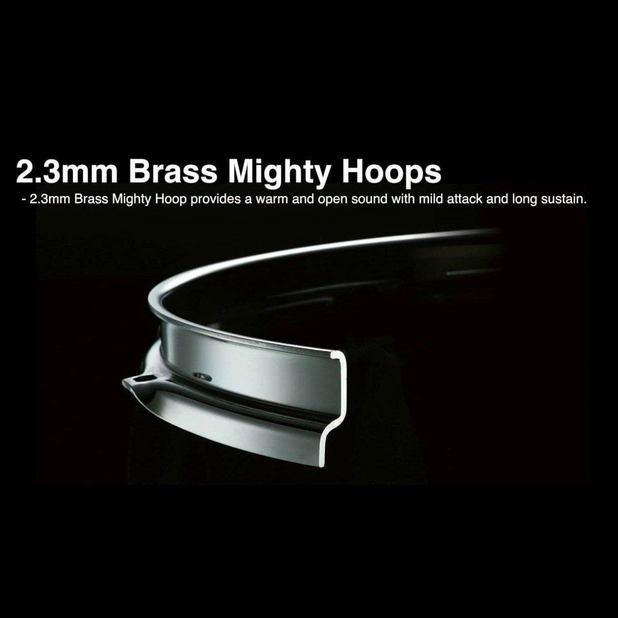 Tama MFB1410N Brass Flanged Hoop 14" 10-Lug Nickel Plated