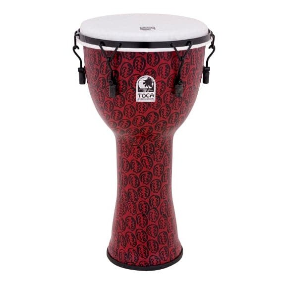 Toca TF2DM-12RM Freestyle II Mechanically Tuned 12-Inch Djembe - Red Mask Finish