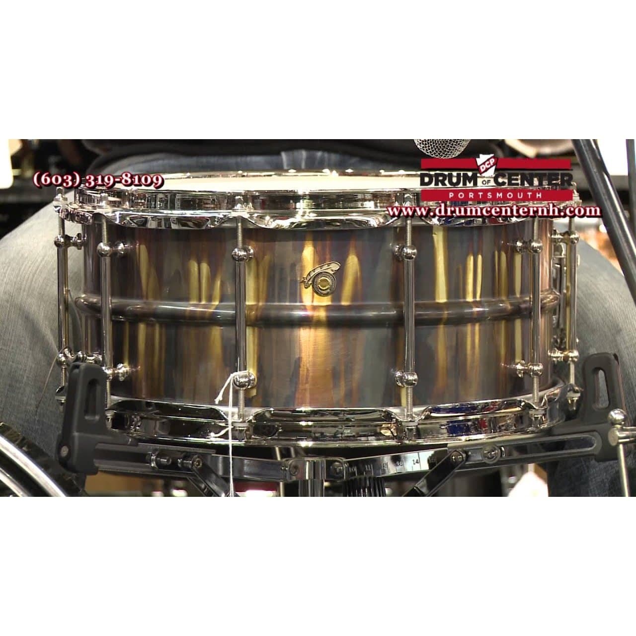 Joyful Noise TKO Tailpipe Brass Snare Drum 14x6.5 8-Lug