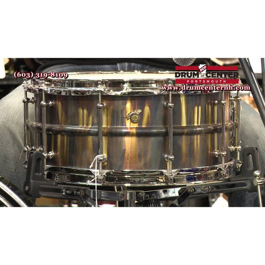 Joyful Noise TKO Tailpipe Brass Snare Drum 14x6.5 8-Lug
