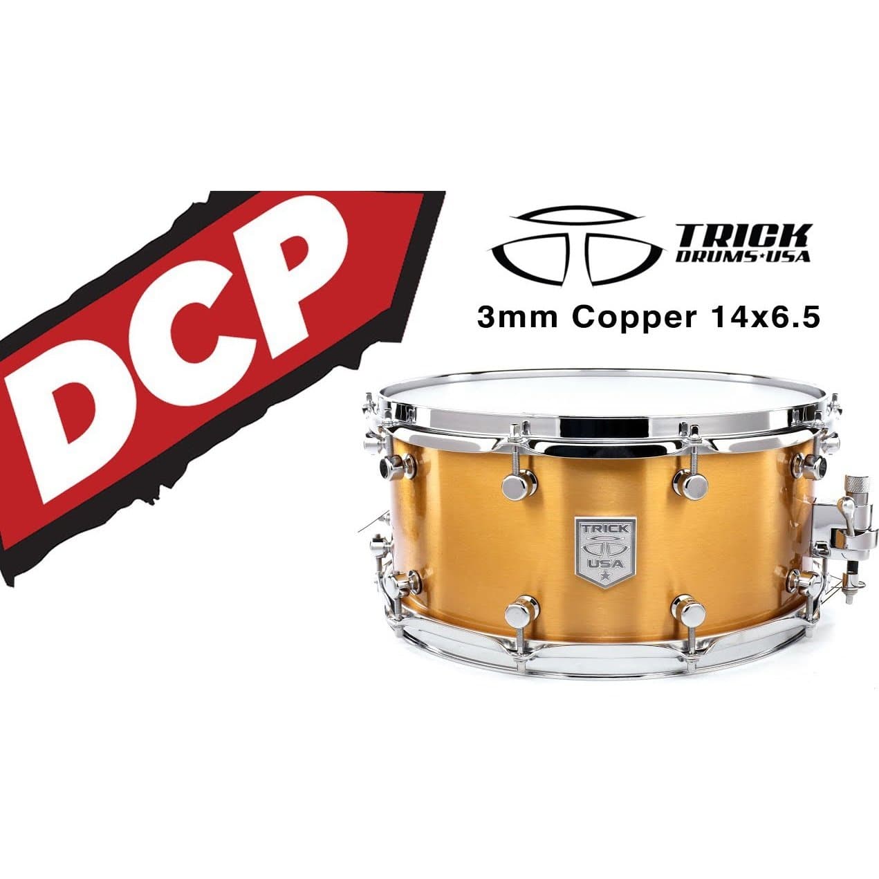 Trick 3mm Copper Snare Drum 14x6.5