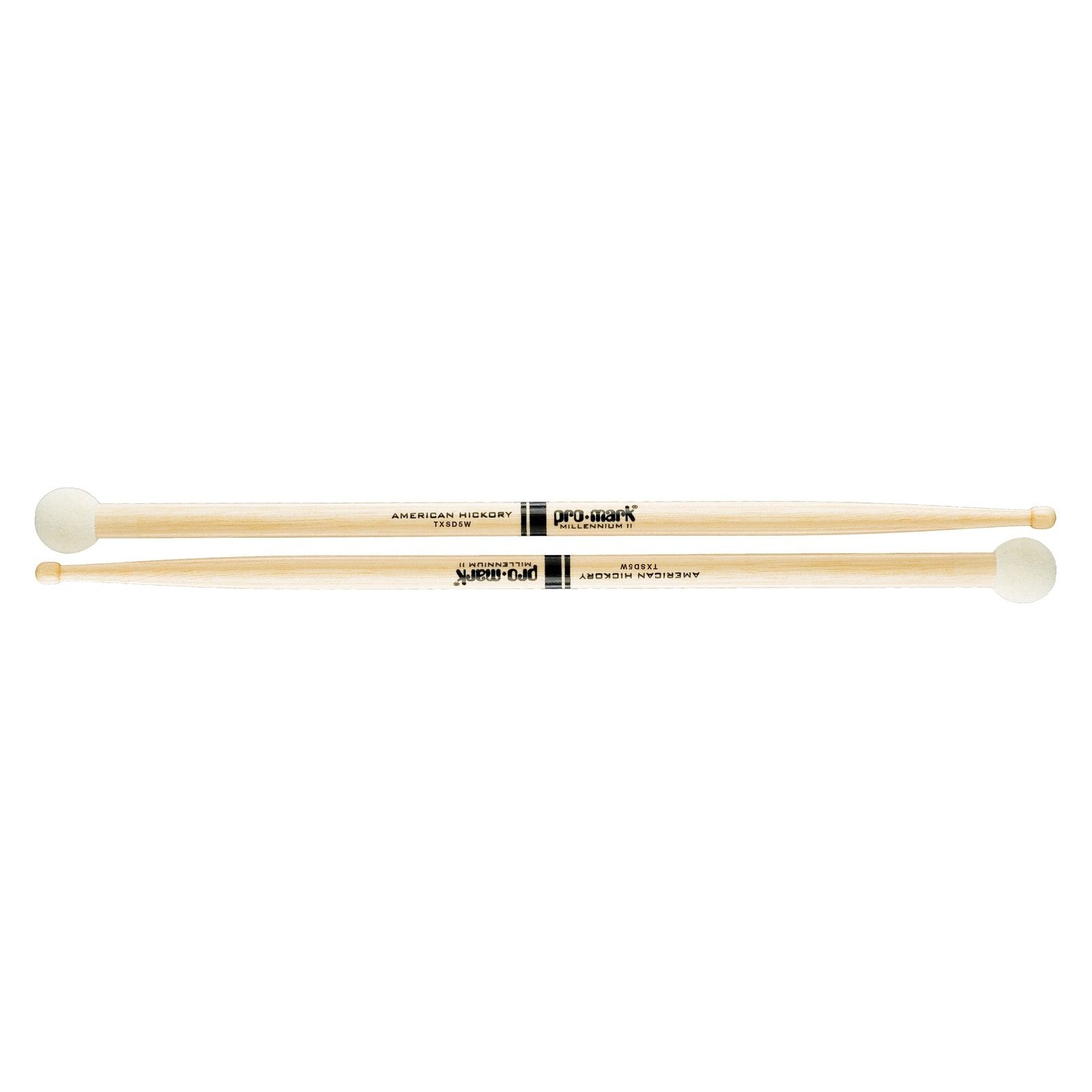 Promark Hickory SD5 Light Multi Percussion Stick, Wood Tip, Felt Butt