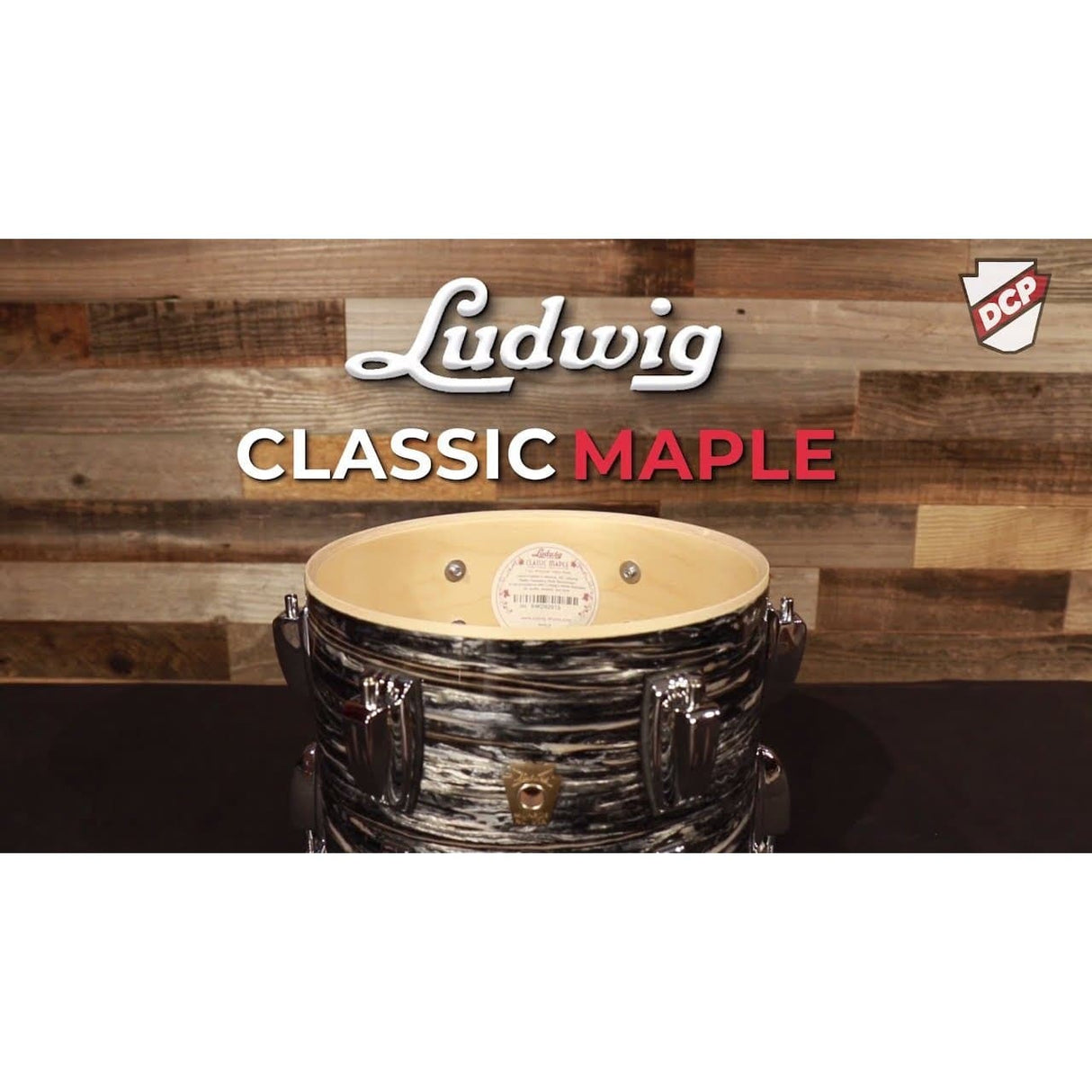 Ludwig Classic Maple 4pc 20/10/12/14 Drum Set Vintage Black Oyster