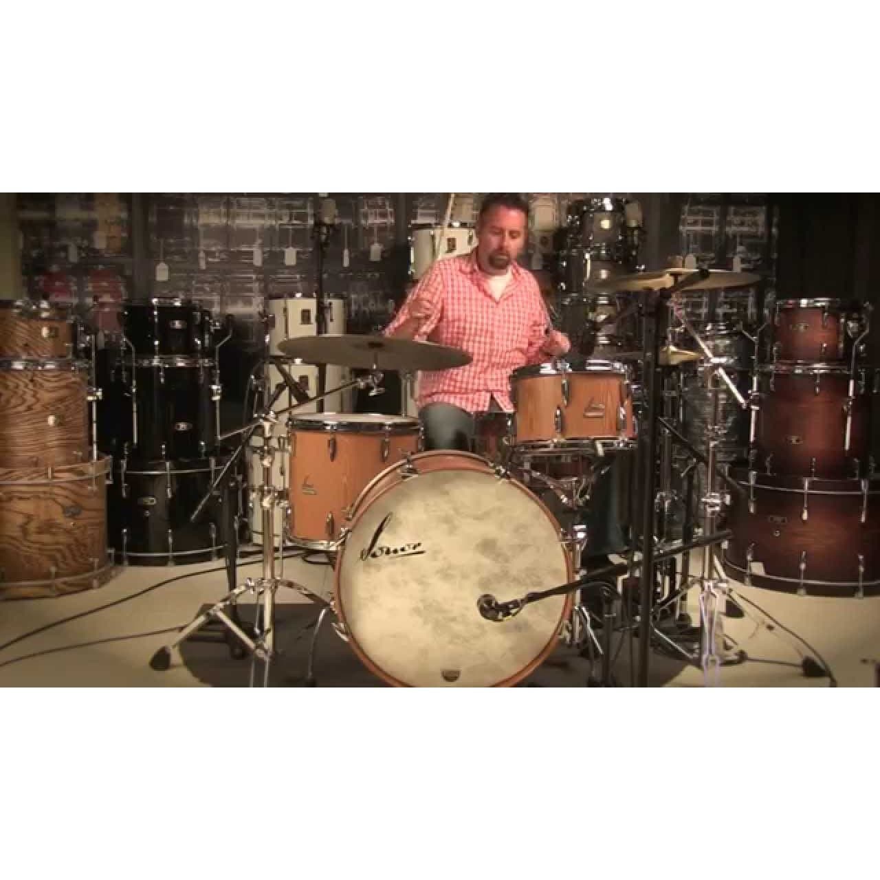 Sonor Vintage 3pc Downbeat Drum Set Vintage Red Oyster