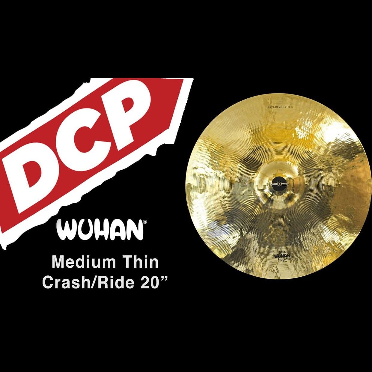 Wuhan Medium Thin Crash/Ride Cymbal 20"